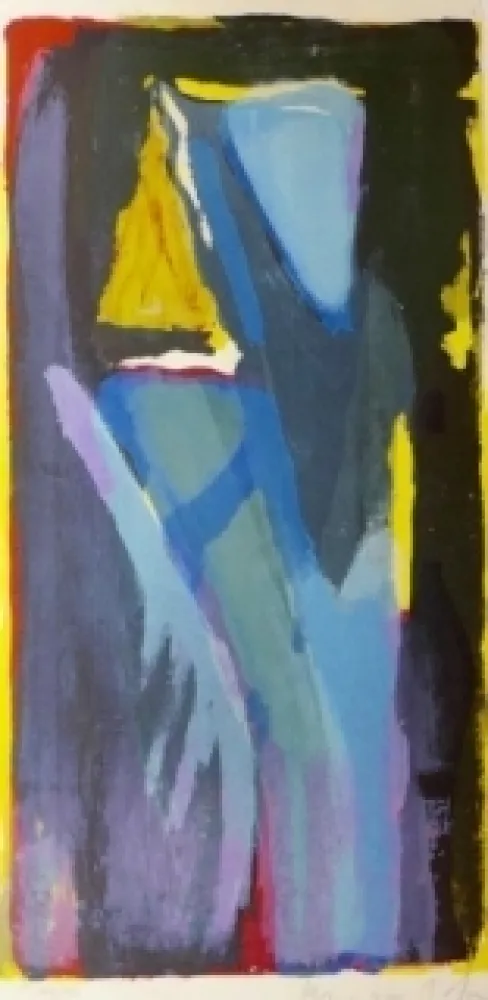 Lithograph Van Velde - Sans titre