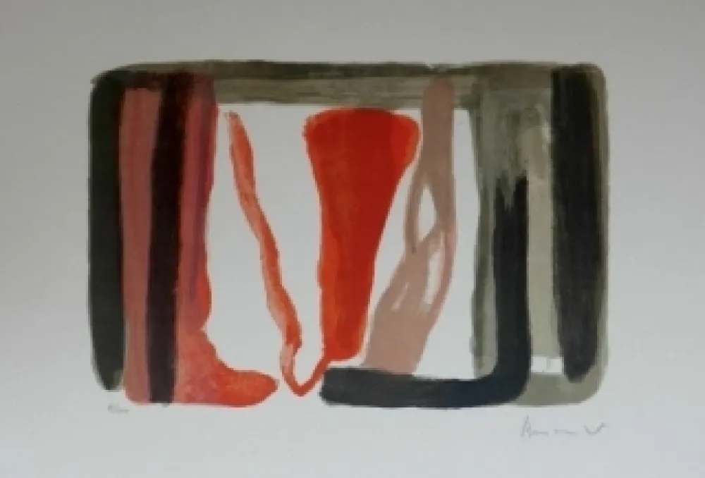 Lithograph Van Velde - Sans titre