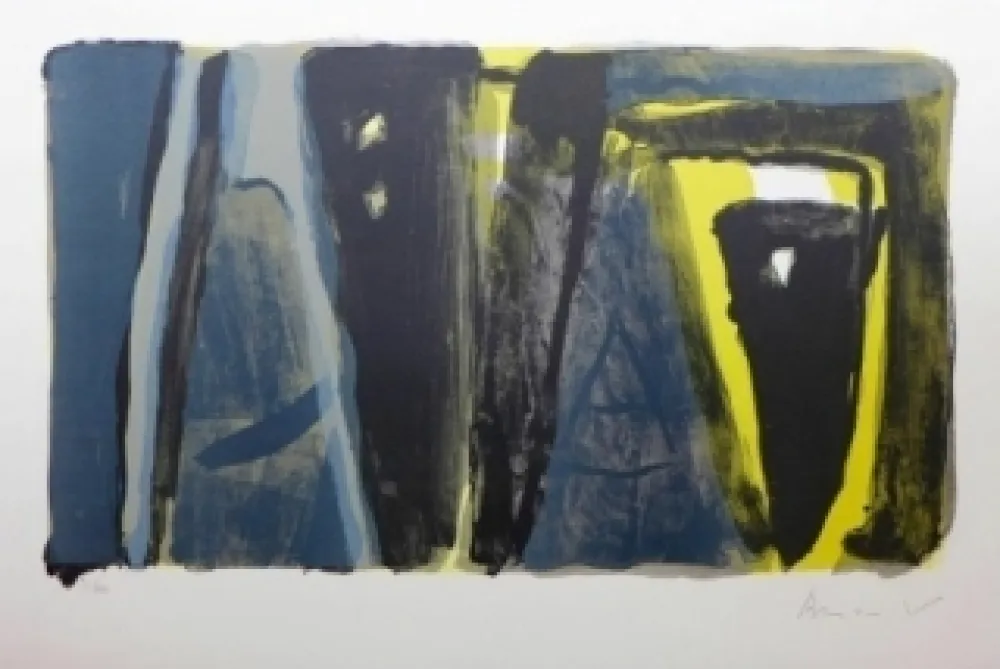 Lithograph Van Velde - Sans titre