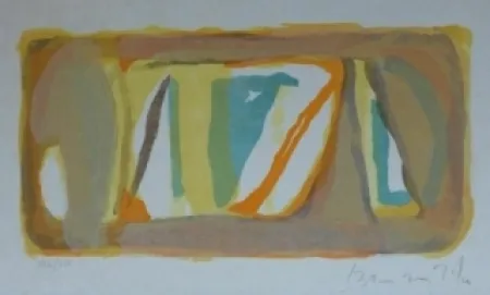 Lithograph Van Velde - Sans titre