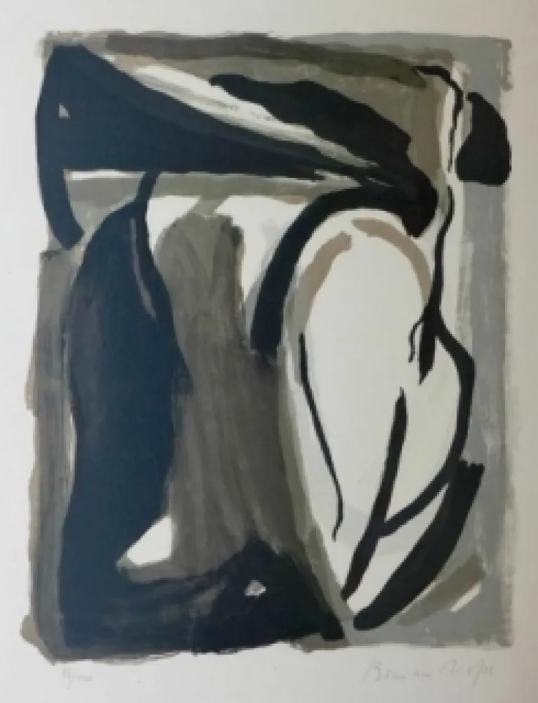 Lithograph Van Velde - Sans titre