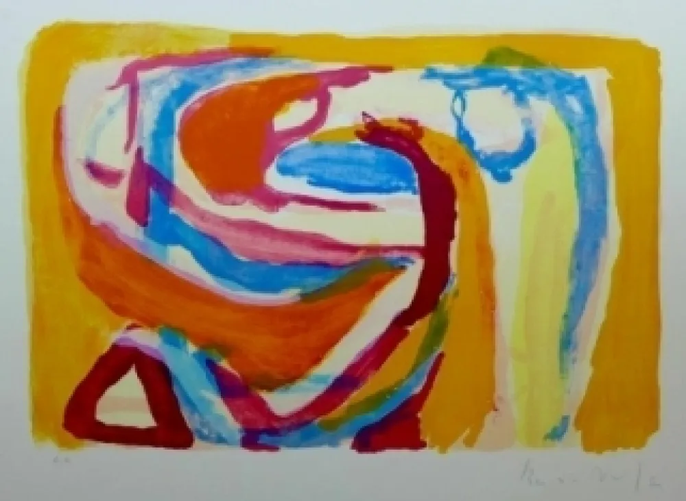 Lithograph Van Velde - Sans titre