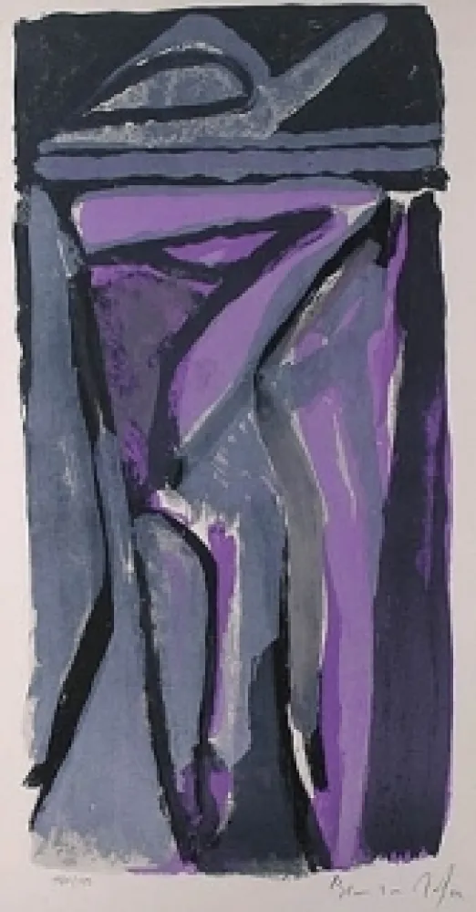 Lithograph Van Velde - Sans titre