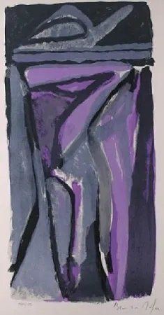 Lithograph Van Velde - Sans titre