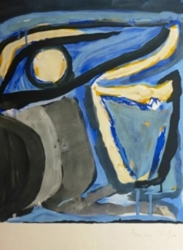 Lithograph Van Velde - Sans titre