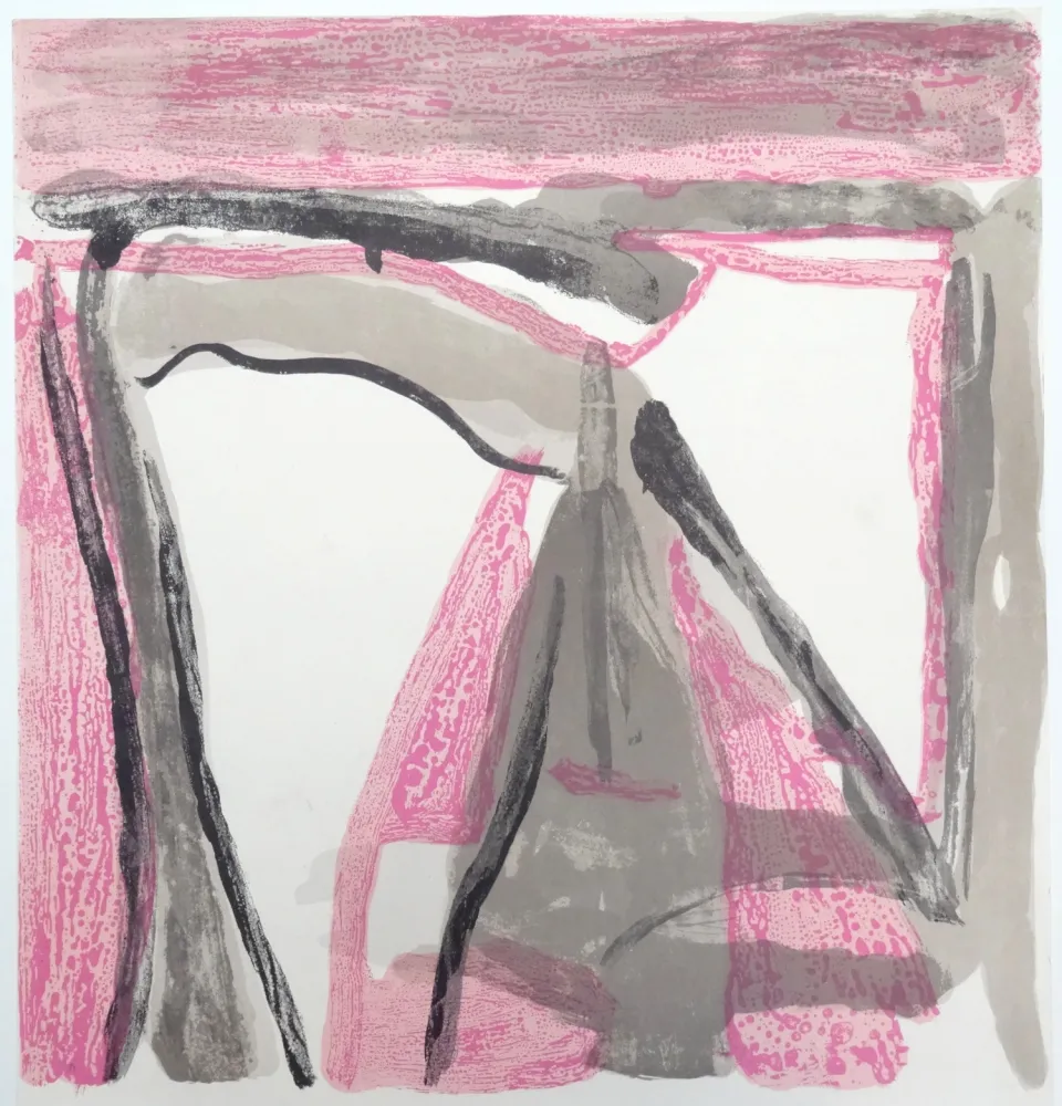 Lithograph Van Velde - Sans titre