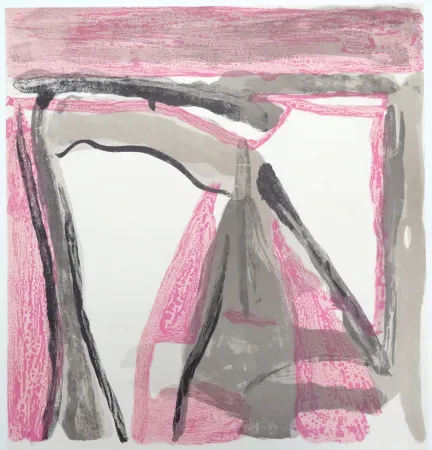 Lithograph Van Velde - Sans titre