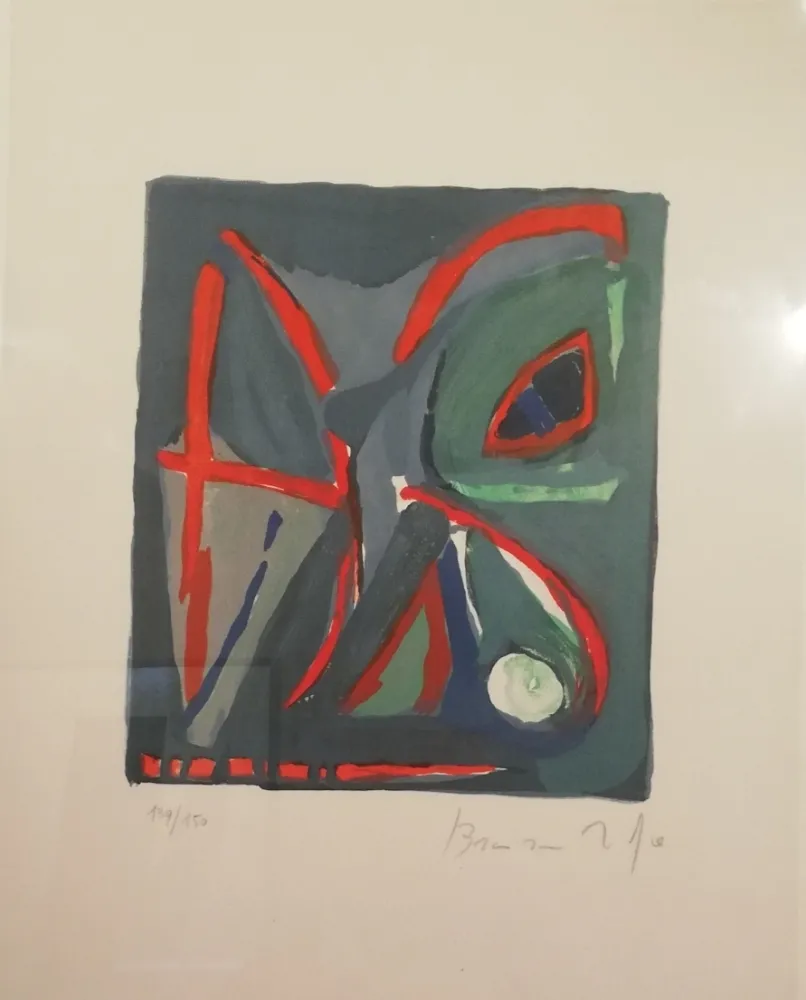 Lithograph Van Velde - Sans titre