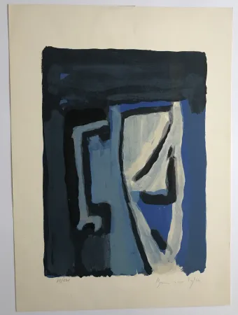 Lithograph Van Velde - Sans titre (MP 111)