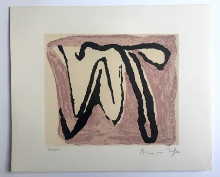 Lithograph Van Velde - Sans titre (MP 83)