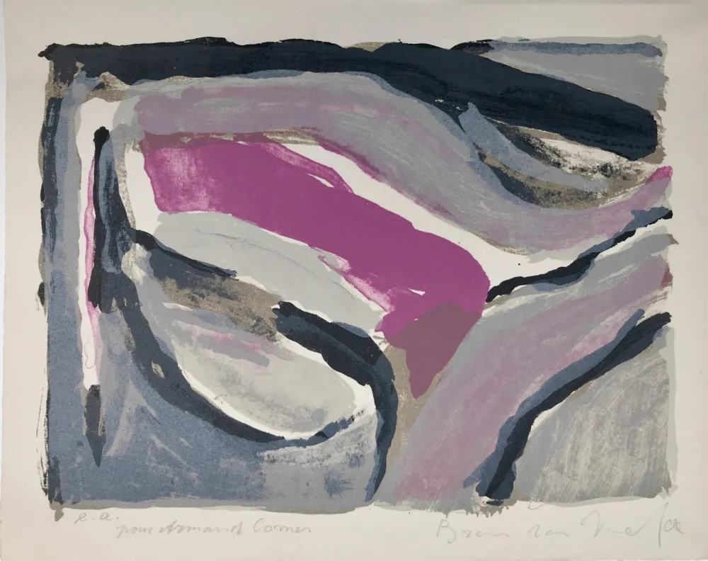 Lithograph Van Velde - Sans titre (MP50)