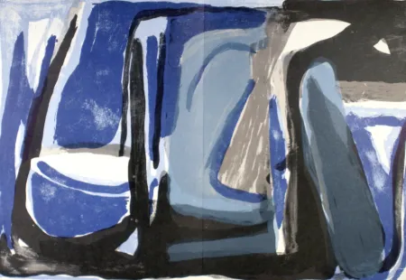 Lithograph Van Velde - Souvenir Duthuit