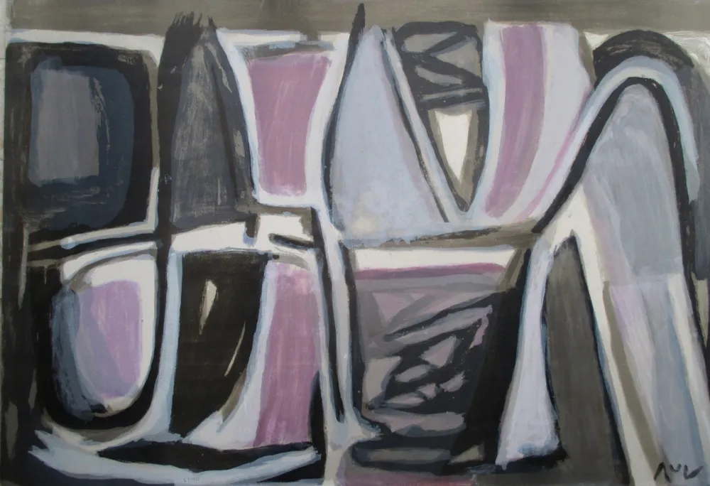 Lithograph Van Velde - Spleen