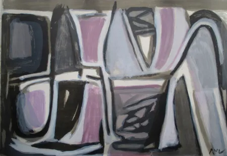 Lithograph Van Velde - Spleen