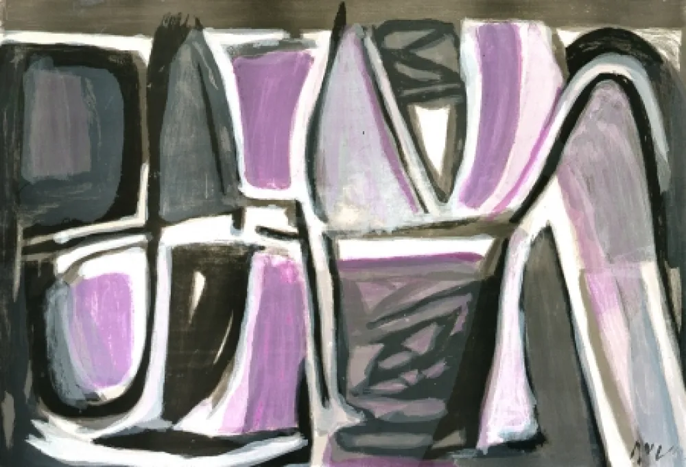 Lithograph Van Velde - Spleen