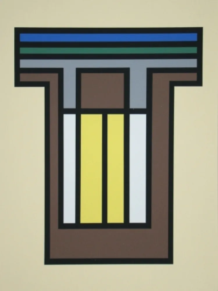 Screenprint Vandenbranden - Composition - Grafiek der Grenzen