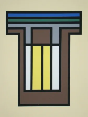 Screenprint Vandenbranden - Composition - Grafiek der Grenzen