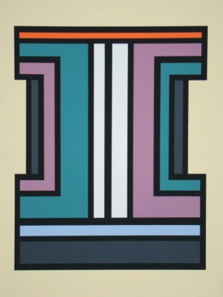 Screenprint Vandenbranden - Composition - Inschriften