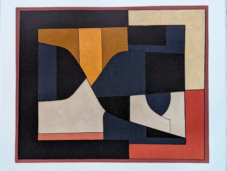 Lithograph Vasarely - Ailho / Octal, 1972