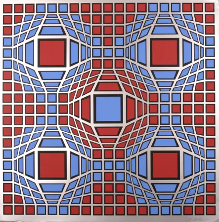 Screenprint Vasarely - ARG-VIT, c. 1974