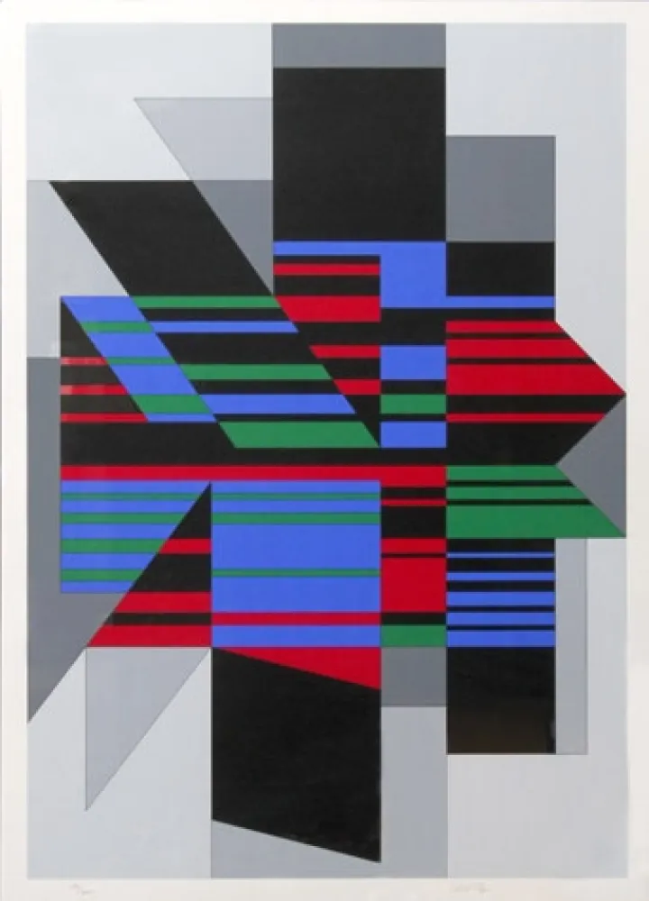 Screenprint Vasarely - Attila