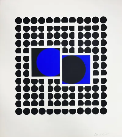 Screenprint Vasarely - Bellatrix