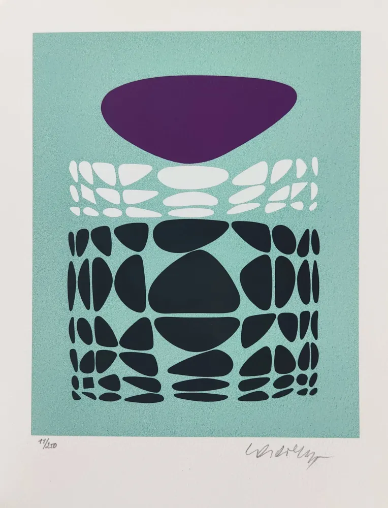 Screenprint Vasarely - Beltica