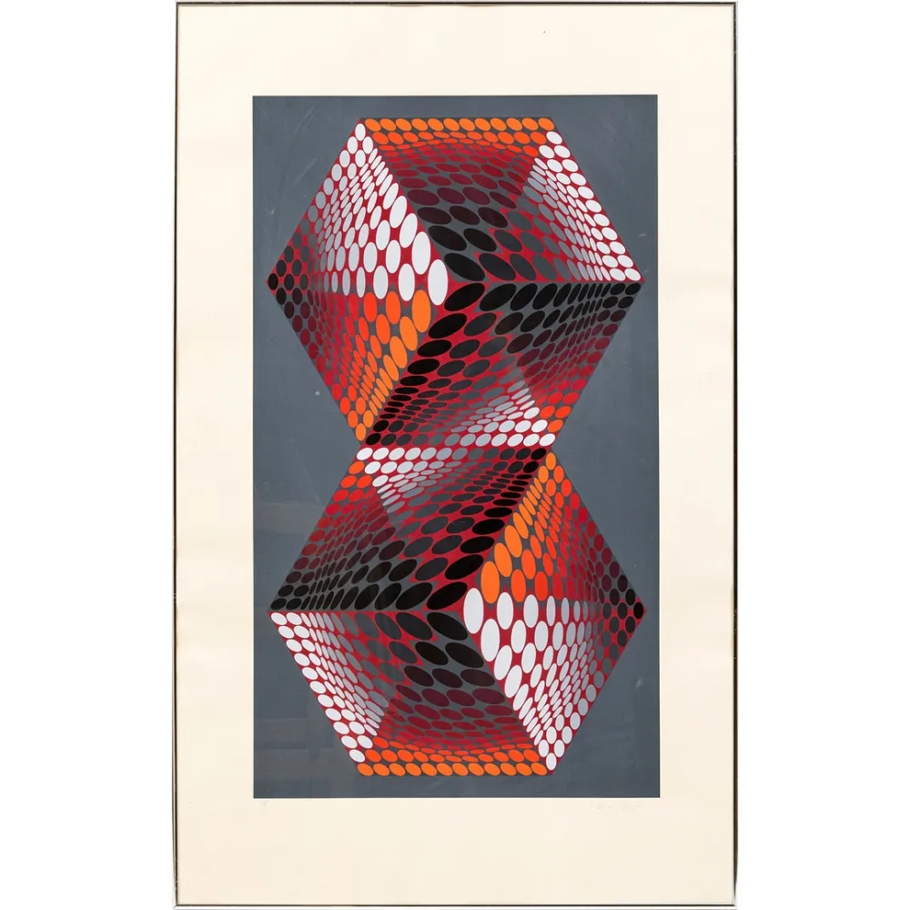 Screenprint Vasarely - Bi - tupa
