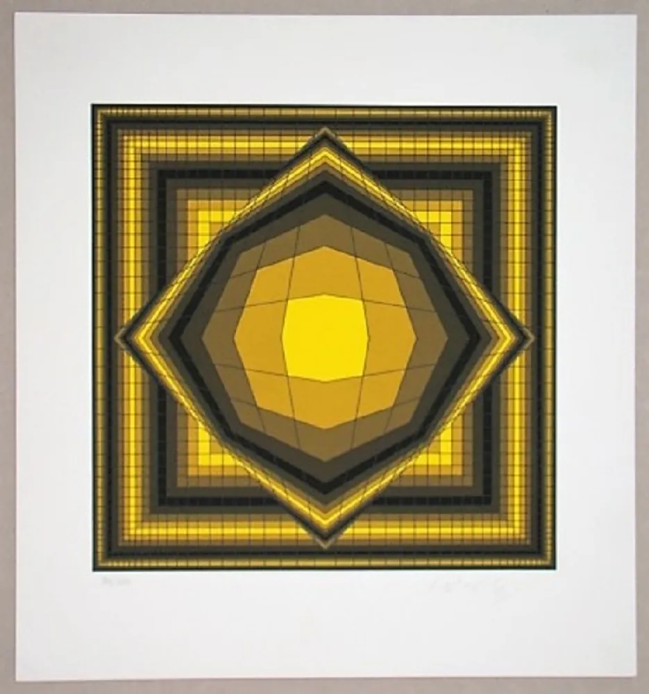 Screenprint Vasarely - Boréal