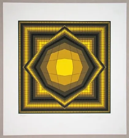 Screenprint Vasarely - Boréal