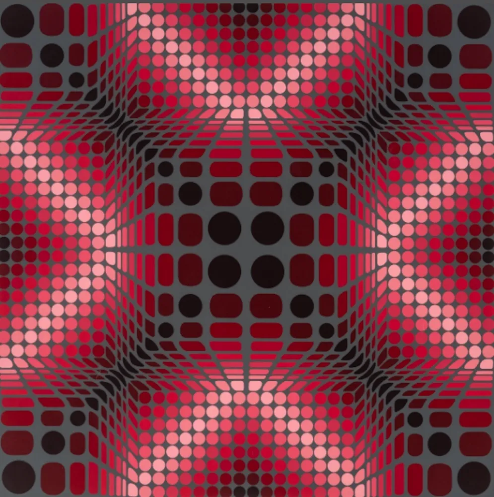 Screenprint Vasarely - Boulouss