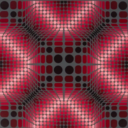 Screenprint Vasarely - Boulouss