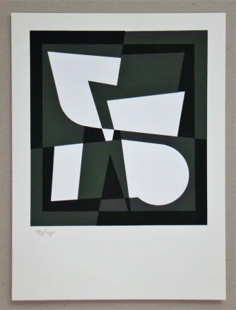 Screenprint Vasarely - Cingsha