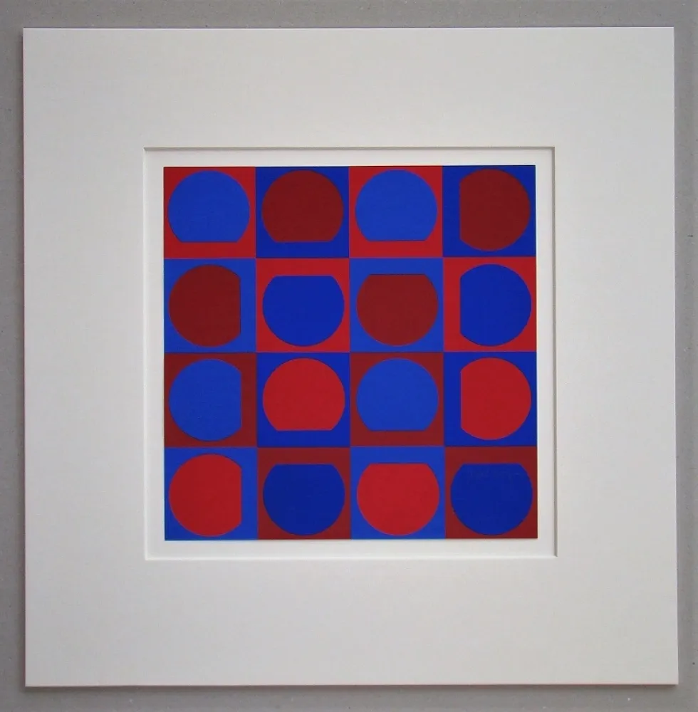 Screenprint Vasarely - Composition 1964