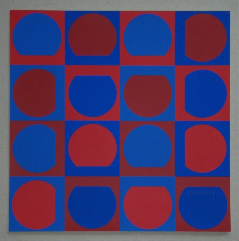 Screenprint Vasarely - Composition, 1964
