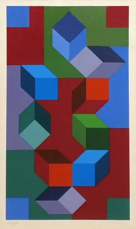 Screenprint Vasarely - COMPOSITION