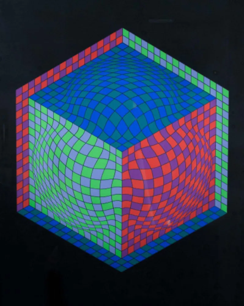 Screenprint Vasarely - Dagg 2