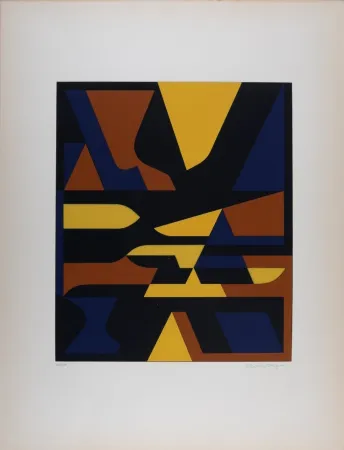 Screenprint Vasarely - El Alto Valle