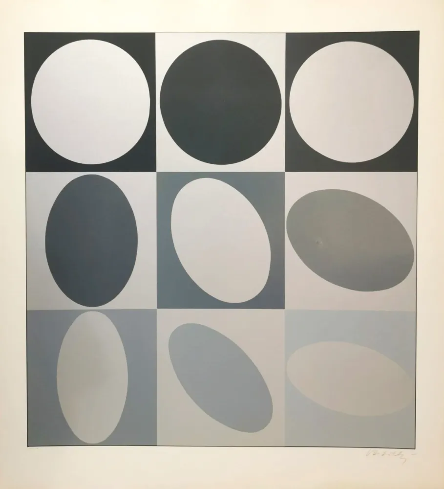 Screenprint Vasarely - Ezust