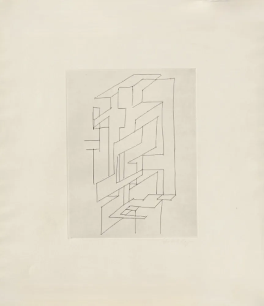 Etching Vasarely - Gordes Gestalt