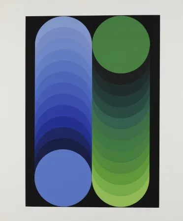 Screenprint Vasarely - Gordes Kidio