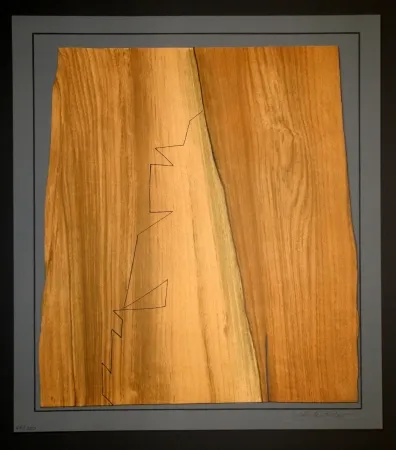 Etching Vasarely - Gordes Nives