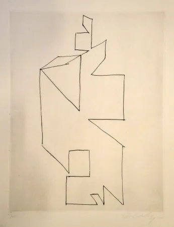 Drypoint Vasarely - GORDES SYNTHESE