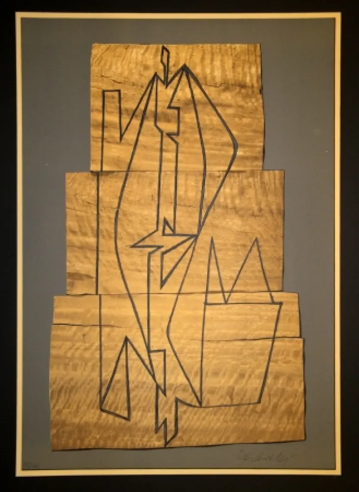 Lithograph Vasarely - Gordes Tabor