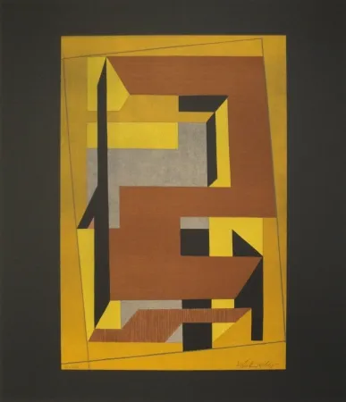 Lithograph Vasarely - Gordes Taira