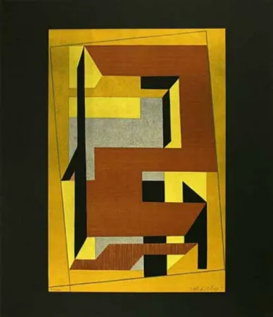 Lithograph Vasarely - Gordes Taira