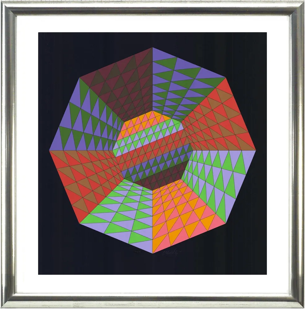 Screenprint Vasarely - Heisenberg