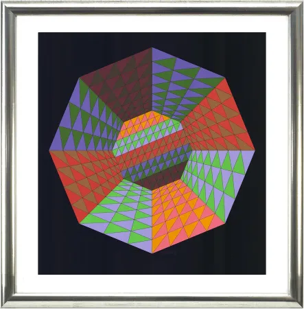 Screenprint Vasarely - Heisenberg
