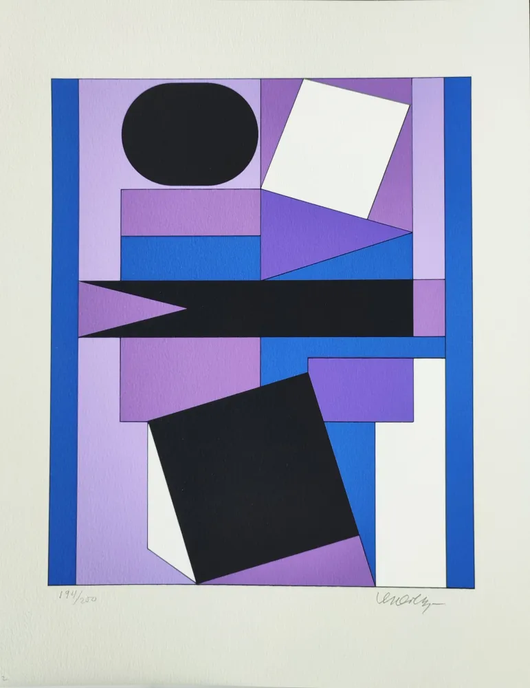 Screenprint Vasarely - Herim
