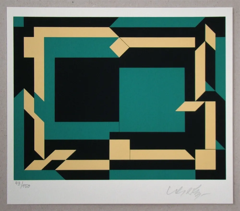 Screenprint Vasarely - Hokkaido